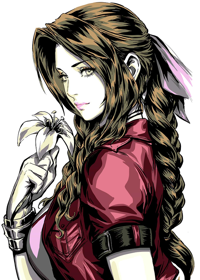 Aerith Gainsborough with Flower