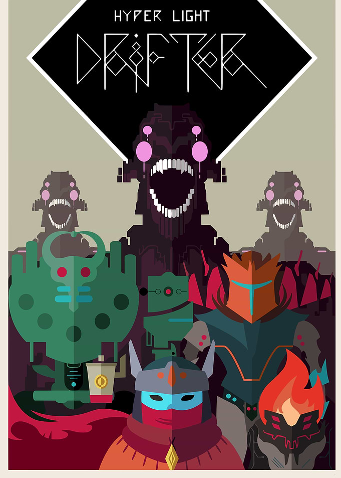 Hyper Light Drifter Game Poster Art