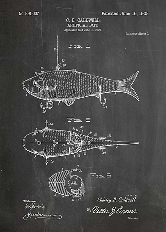 Artificial Bait Patent Drawing