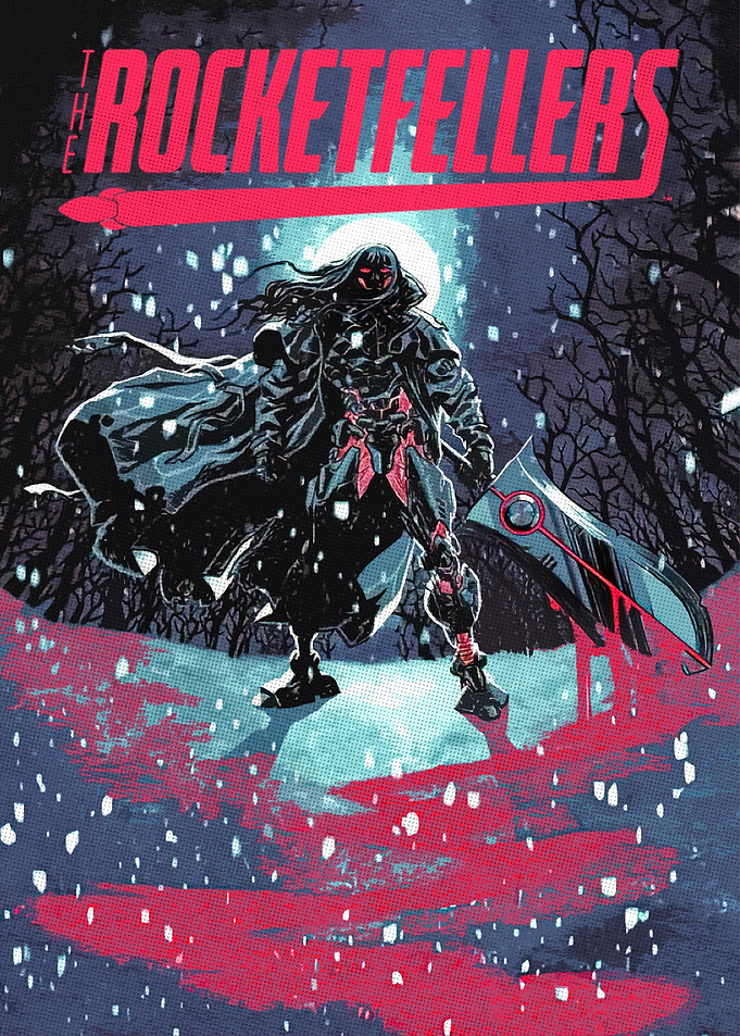 The Rocketfellers Comic Book Cover Art