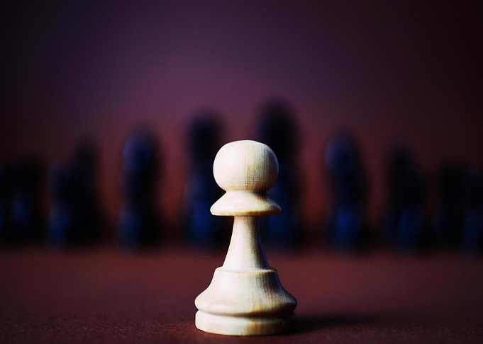 Chess Pawn in Focus