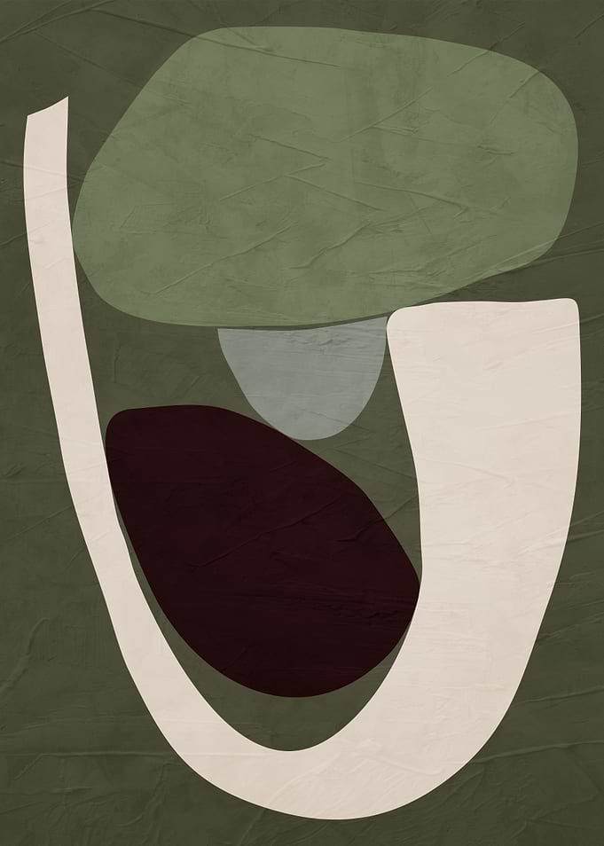 Abstract Shapes in Earthy Tones