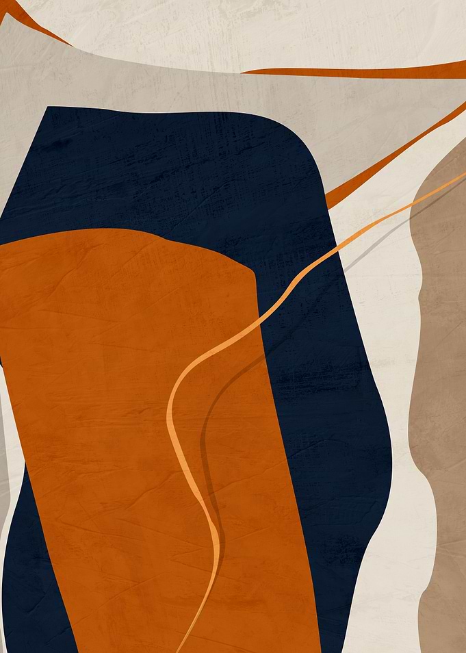 Abstract Shapes in Earthy Tones
