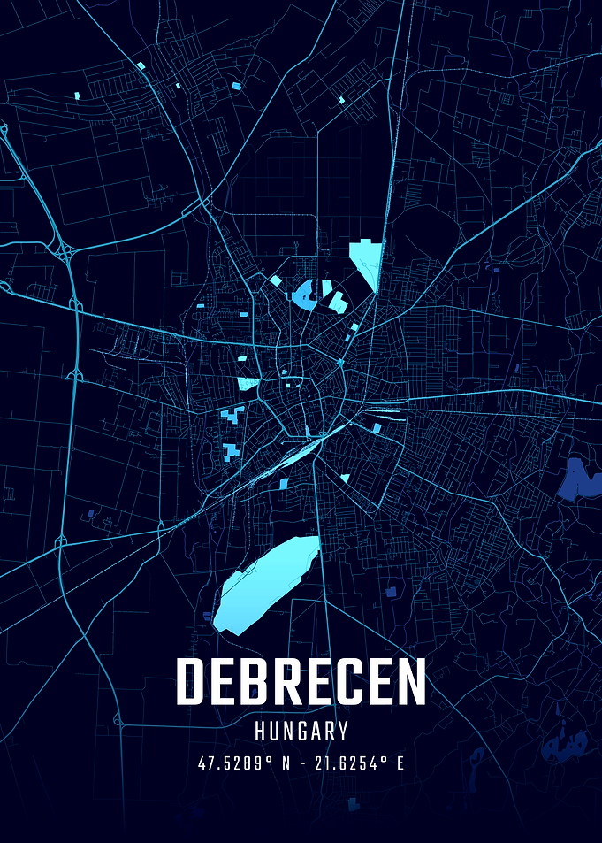 Debrecen Midnight City Map