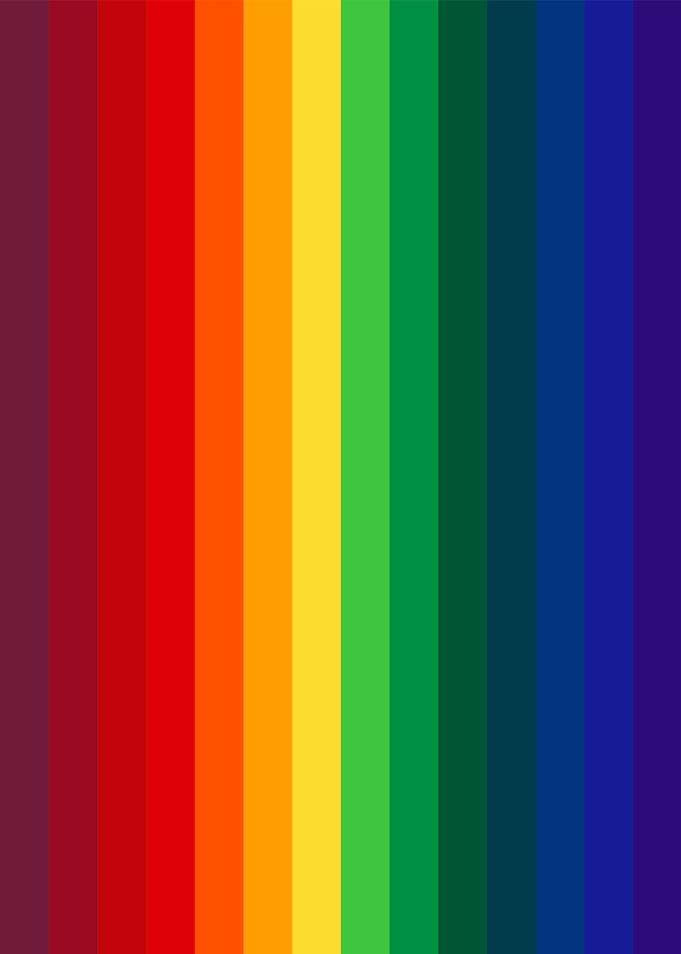 Rainbow Color Spectrum Vertical Stripes