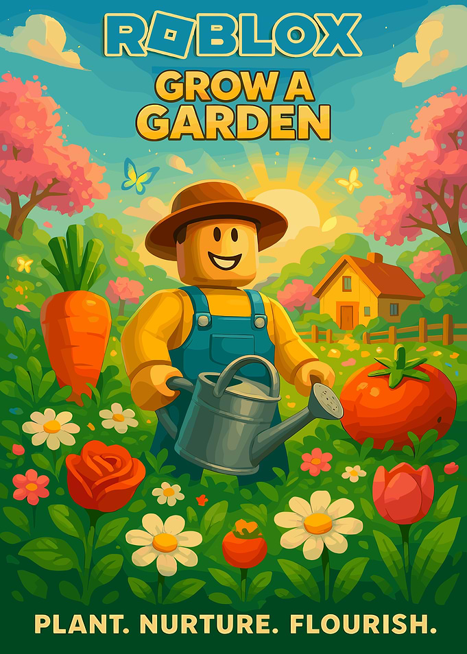 Roblox Grow a Garden Illustration