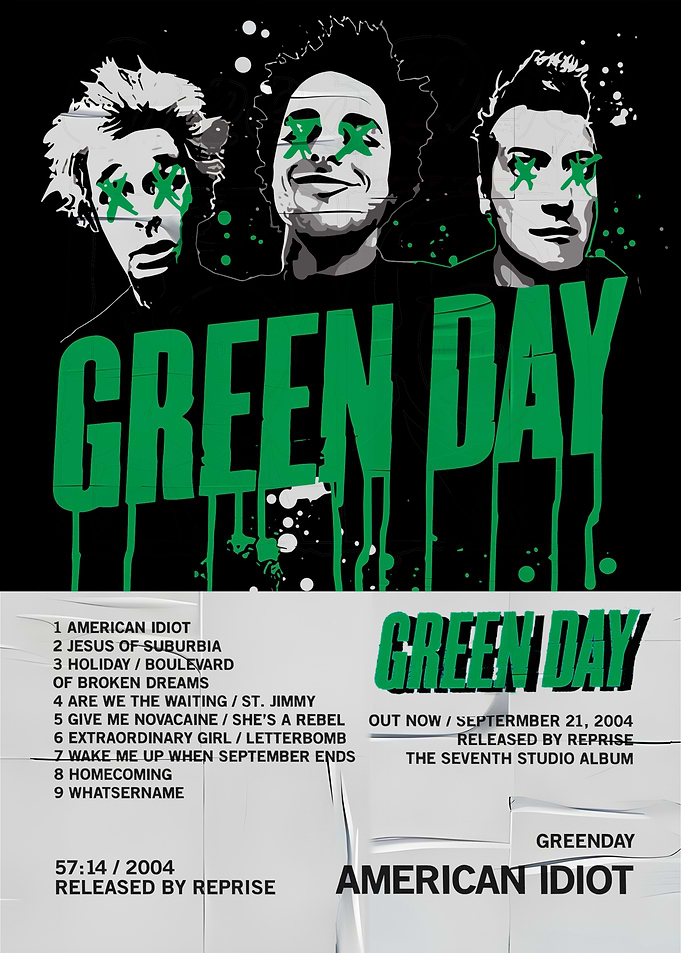 Green Day - American Idiot Album Cover