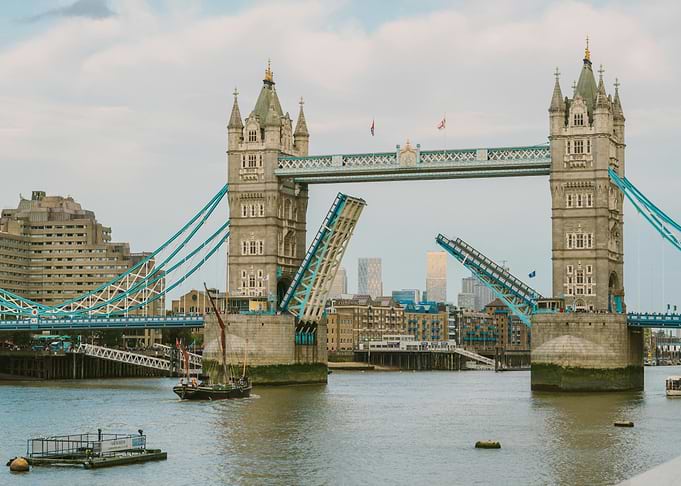 Tower Bridge London Open Drawbridge