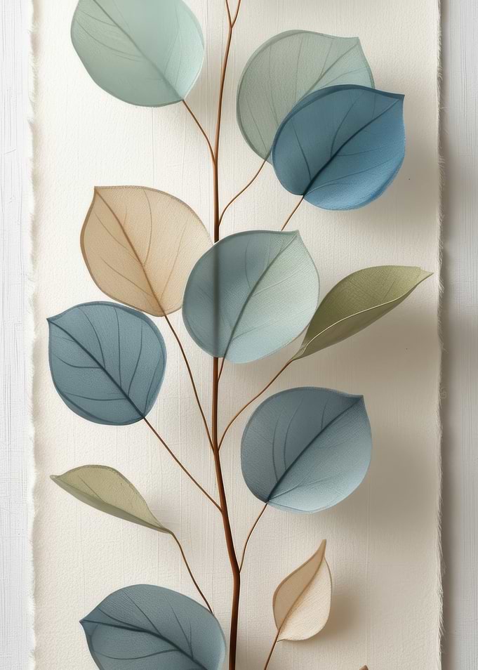 Eucalyptus Branch Botanical Art