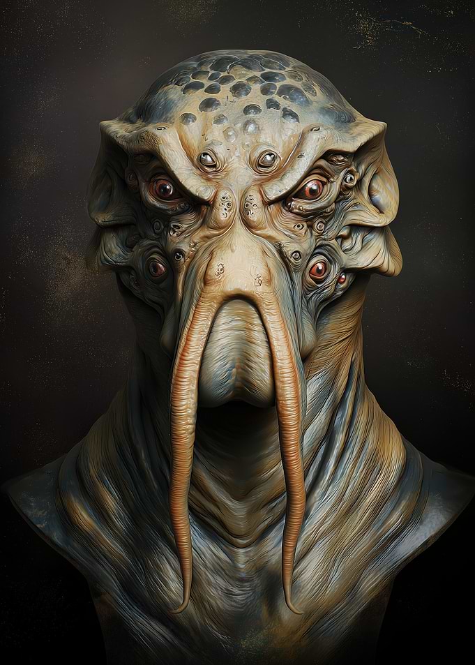 Crazy Alien Portrait