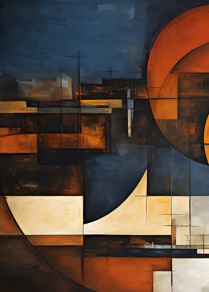 Abstract Geometric Painting with Curves