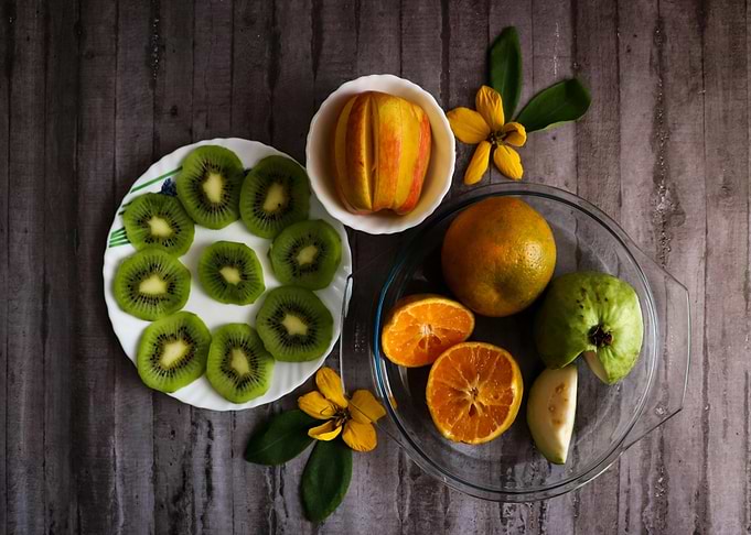 Fresh Fruits Still Life Arrangement