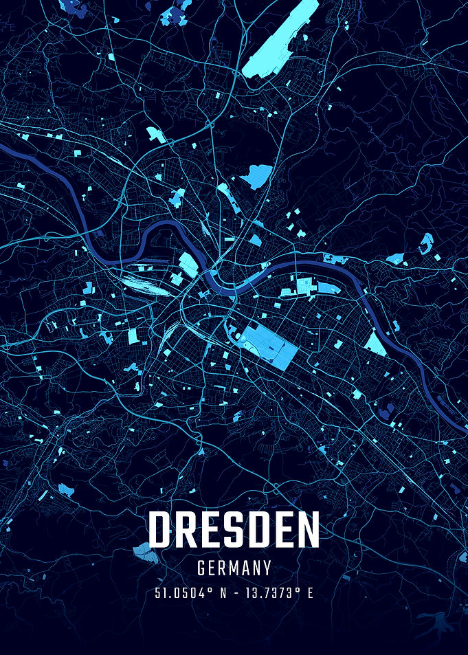 Dresden Midnight City Map