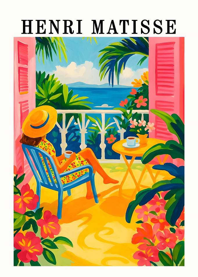 Henri Matisse Inspired Balcony Scene