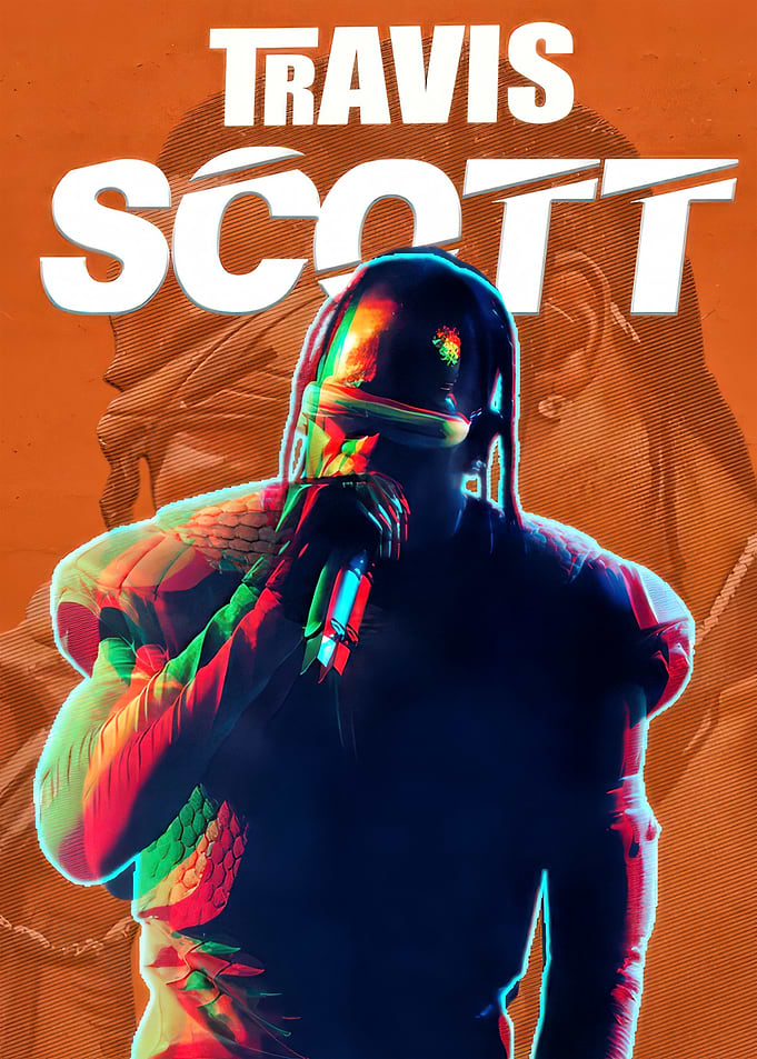 Travis Scott Performance Poster