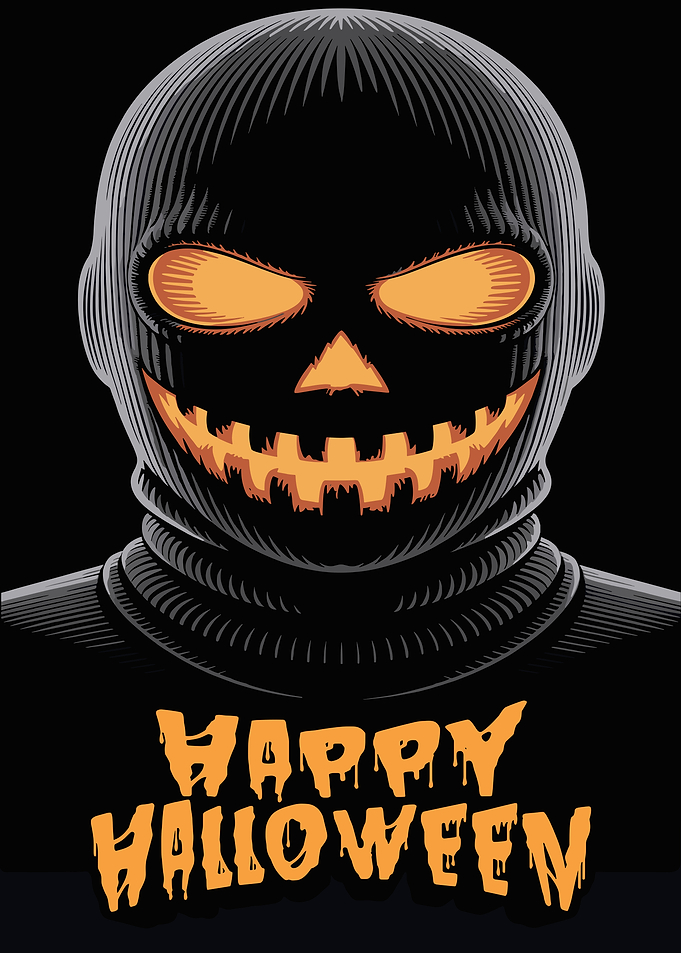 Halloween Balaclava Pumpkin Face