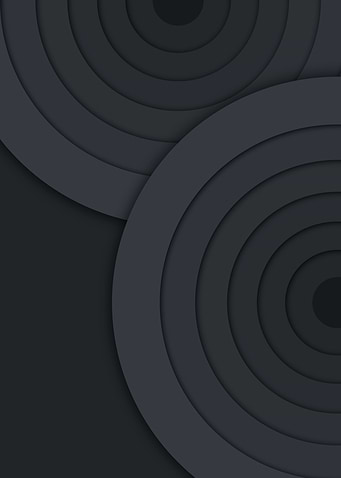 Abstract Dark Gray Concentric Circles