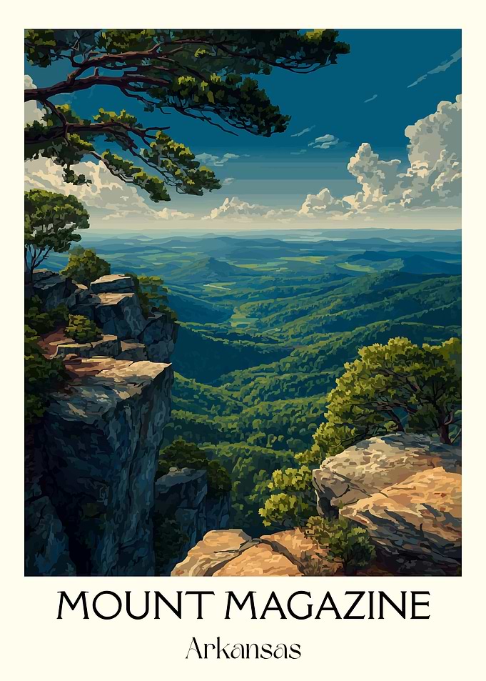 Mount Magazine Arkansas Landscape Art