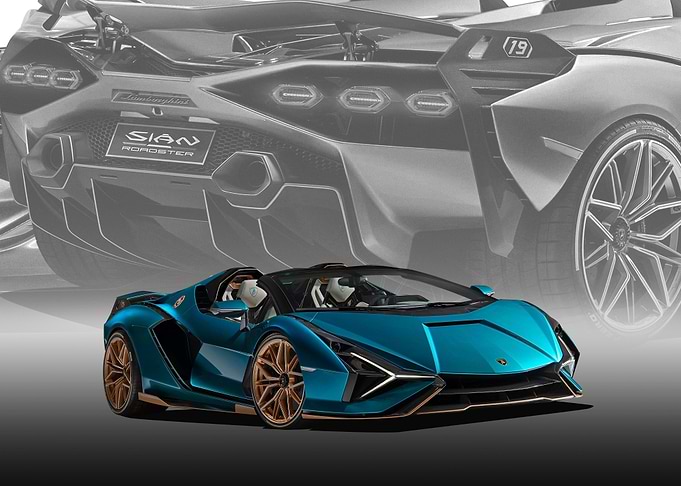 Lamborghini Sian Roadster Car