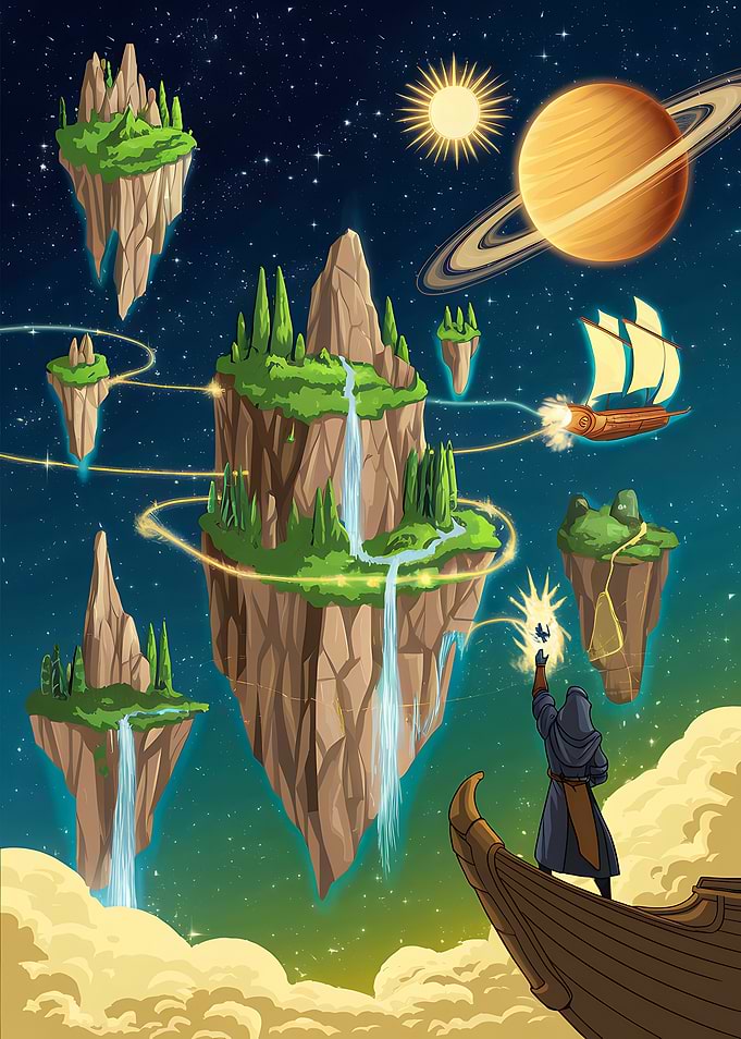 Fantasy Floating Islands Adventure: Explore Mystical Lands in the Sky