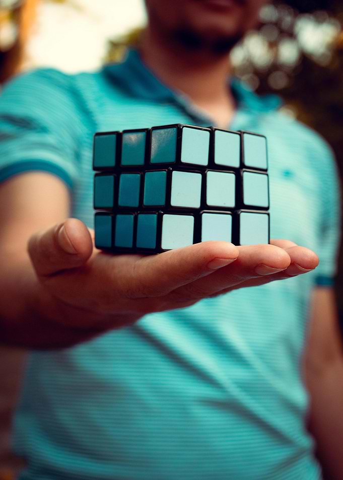 Rubik's Cube on Hand