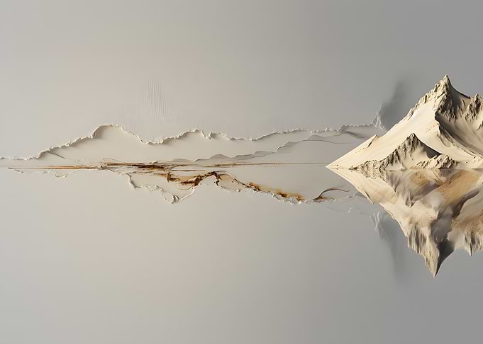 Abstract Mountain Reflection