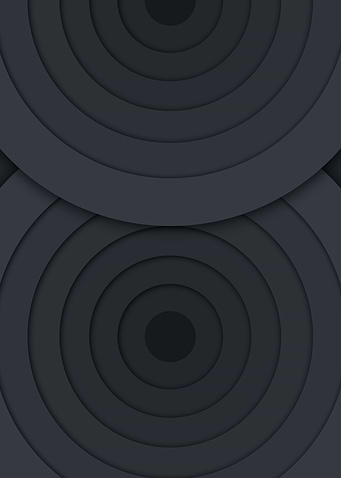 Abstract Dark Gray Concentric Circles