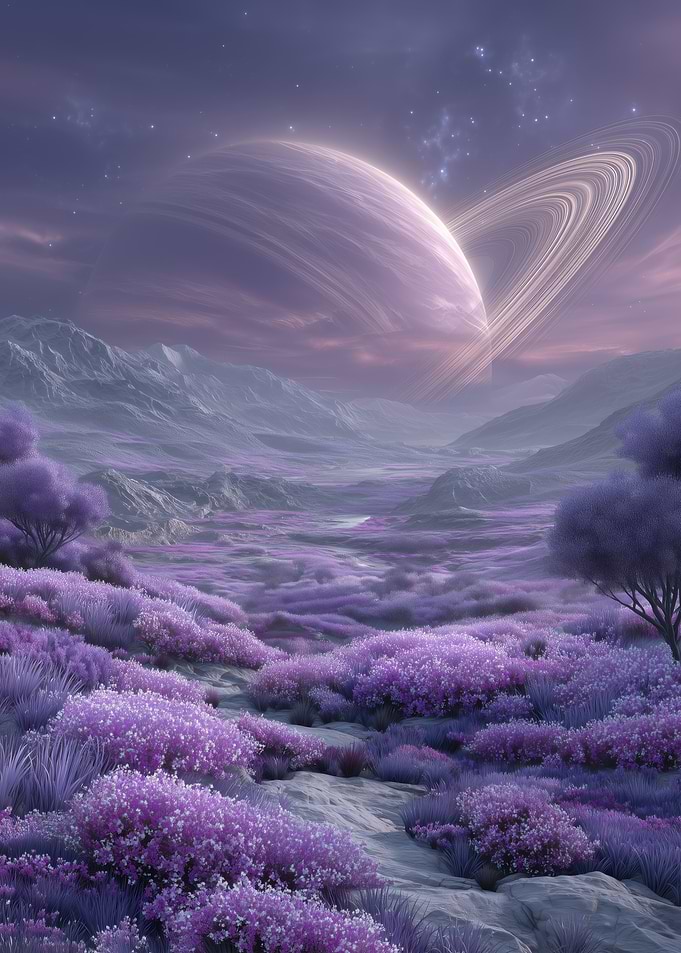 Purple Alien Landscape