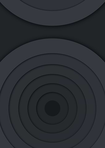 Abstract Dark Gray Concentric Circles