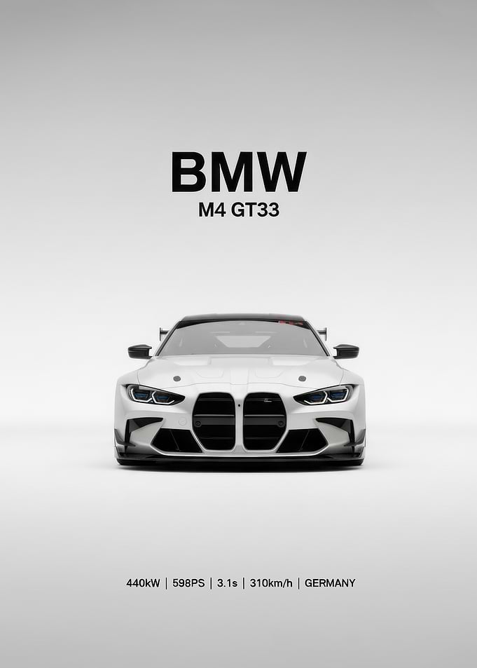 BMW M4 GT3 Front View