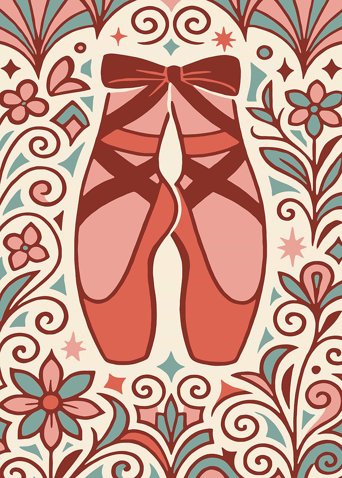 Ballet Shoes Floral Art