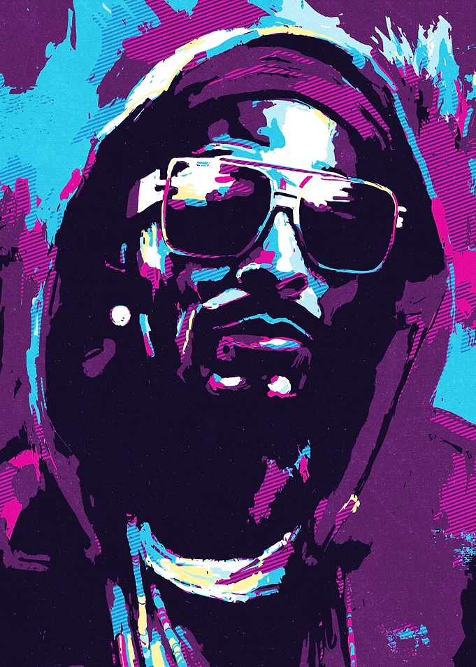 Snoop Dogg Pop Art Portrait