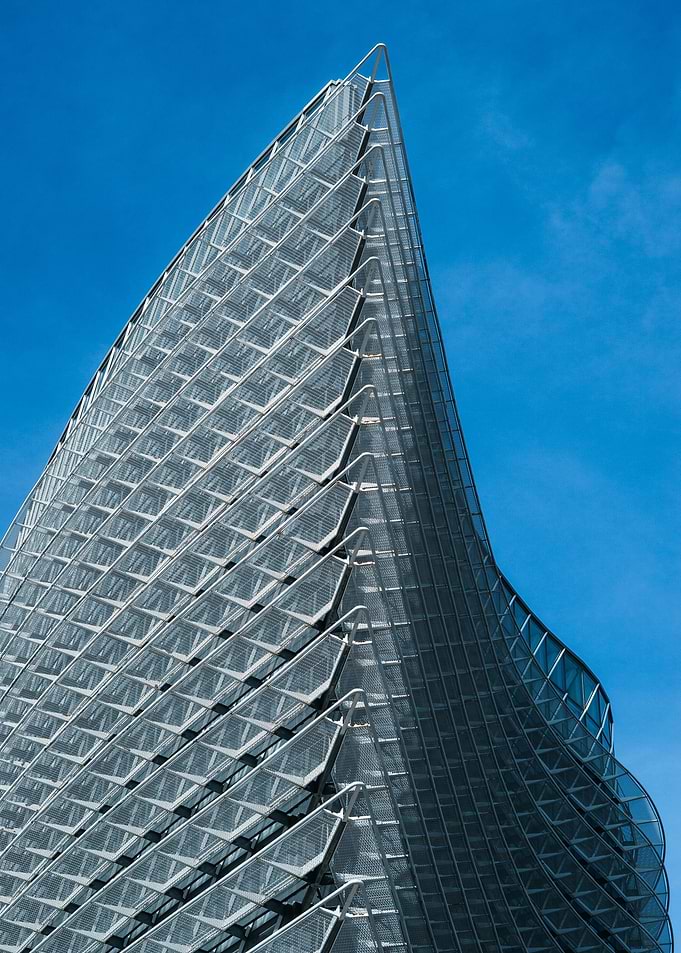 Modern Building Architecture Against Blue Sky