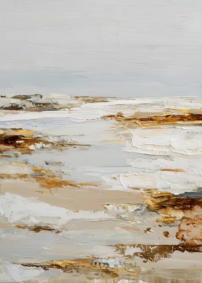 Abstract Coastal Landscape Painting