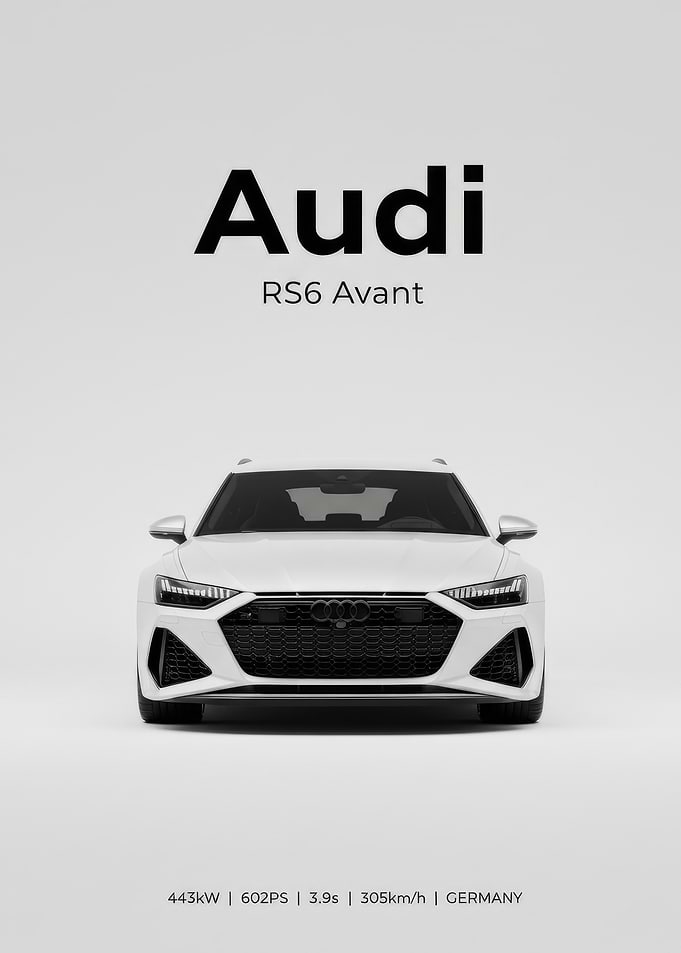 Audi RS6 Avant Front View