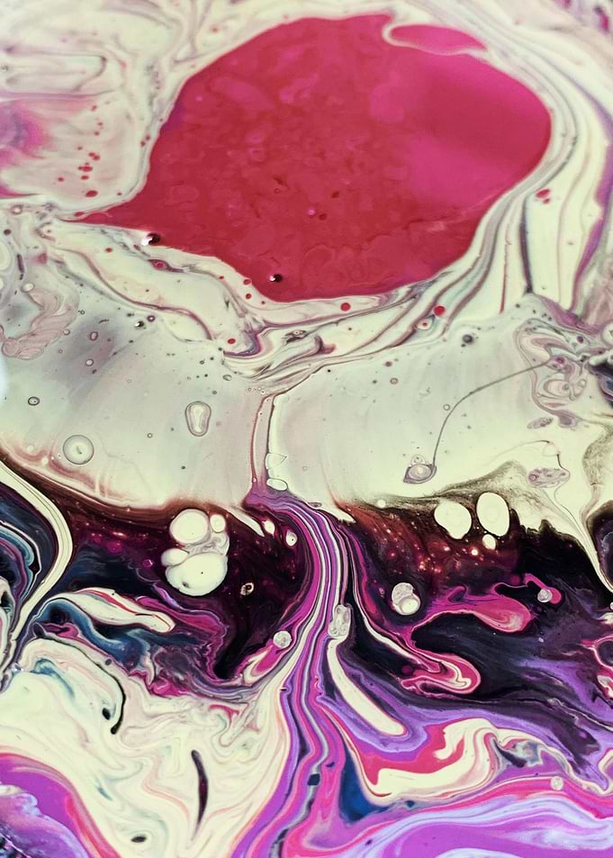 Abstract Fluid Art with Pink and Purple