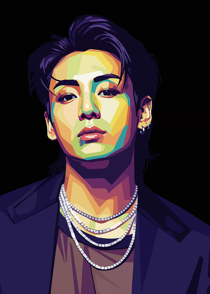 Colorful Portrait of a Man