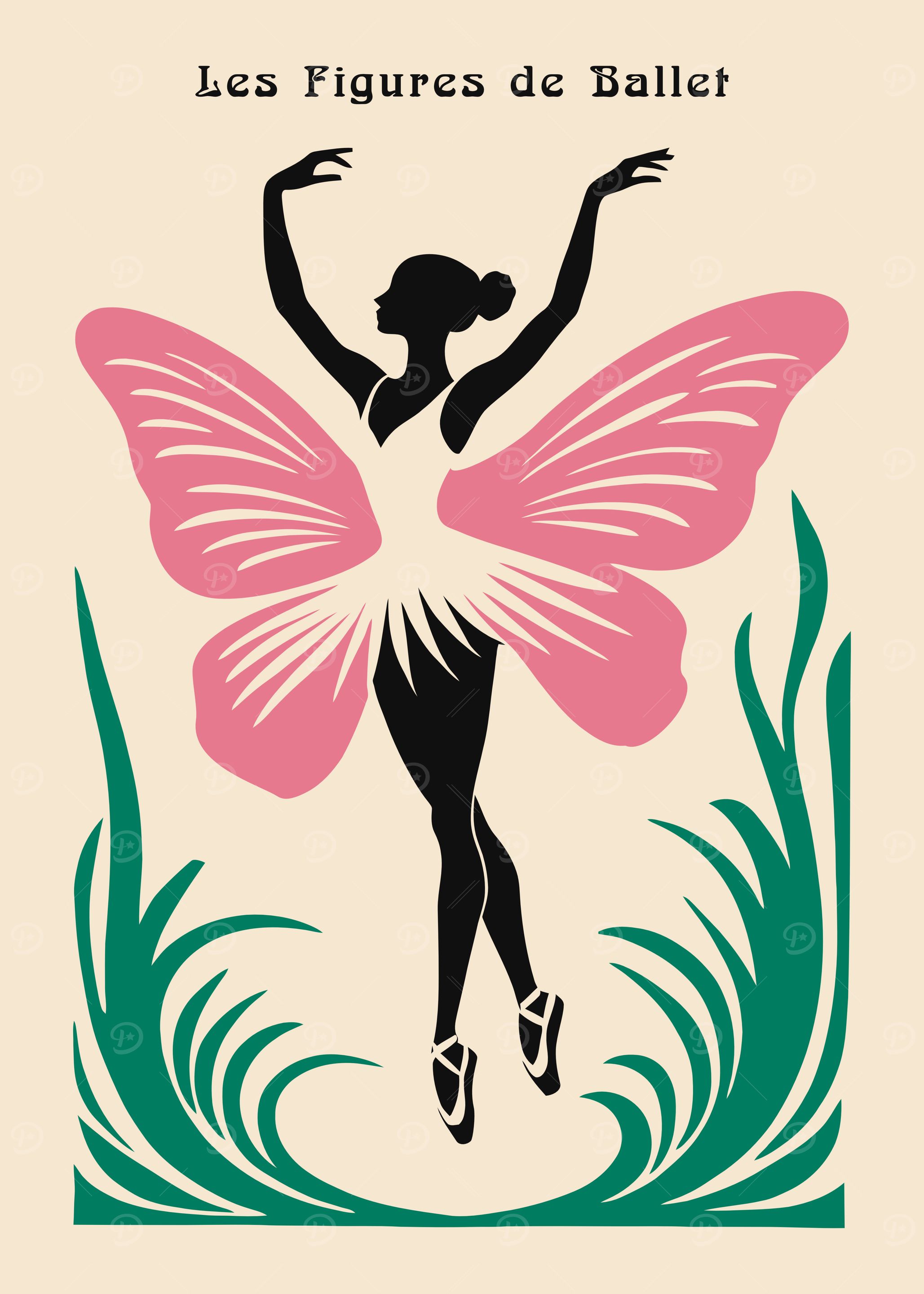 Les Figures de Ballet Art Print