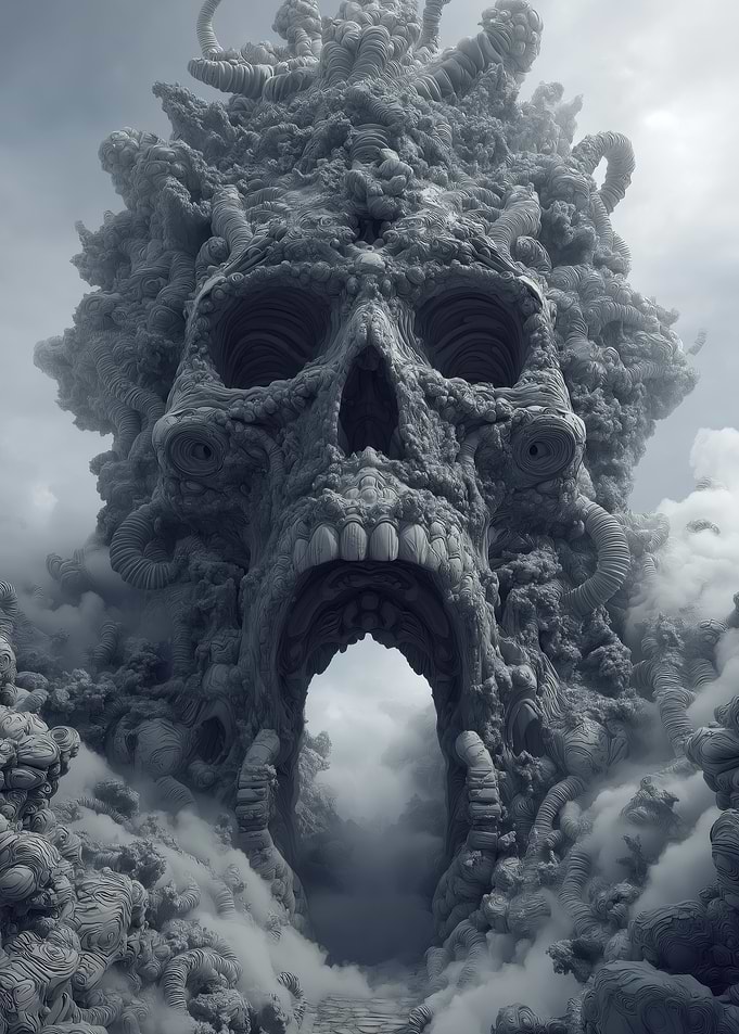 Monochrome Skull Gate