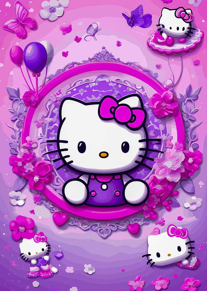 Cute Hello Kitty Poster
