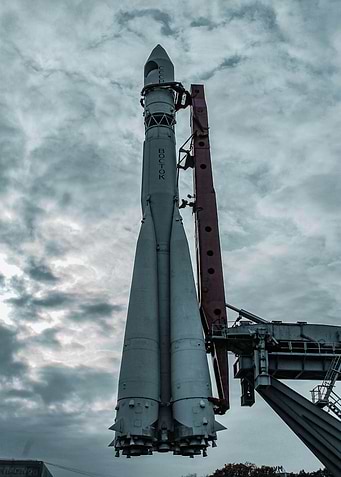 Vostok Rocket on Launch Pad
