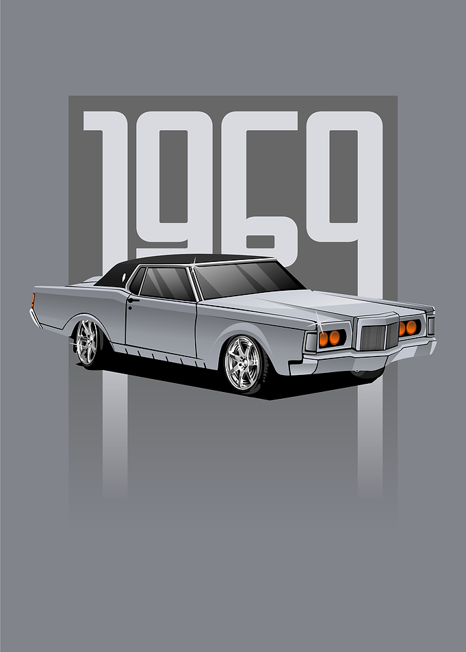 1969 Classic Car Illustration