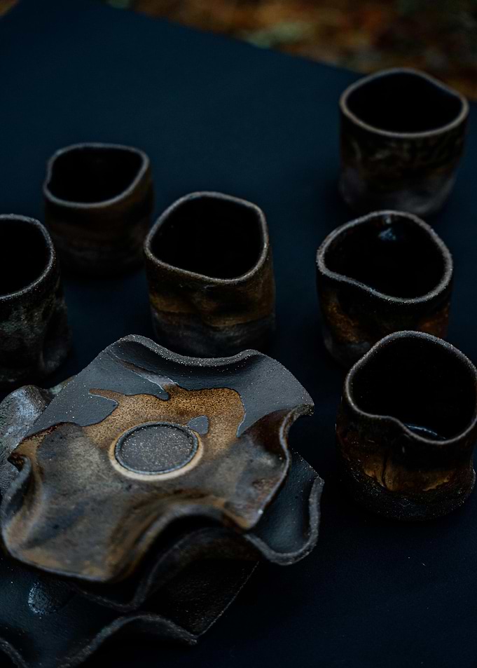 Handmade Ceramic Cups and Plates