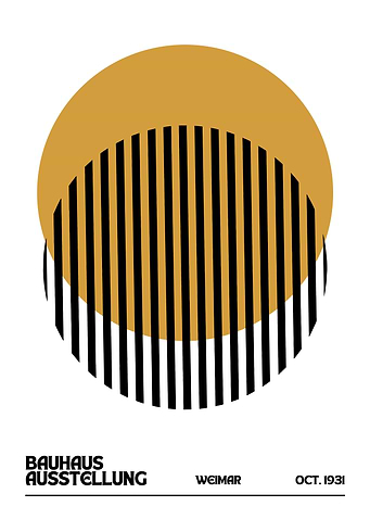 Bauhaus Ausstellung Weimar Poster Art
