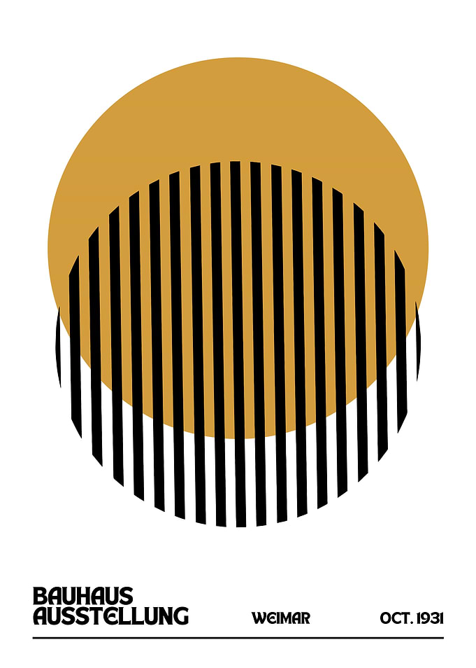 Bauhaus Ausstellung Weimar Poster Art