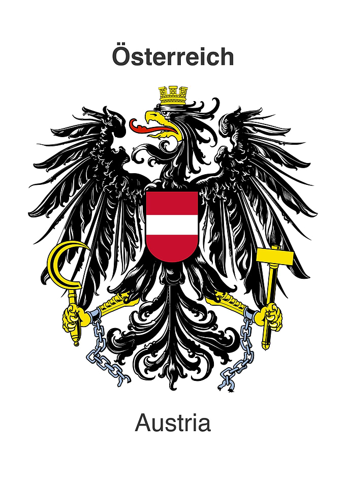 Austria Coat of Arms Illustration
