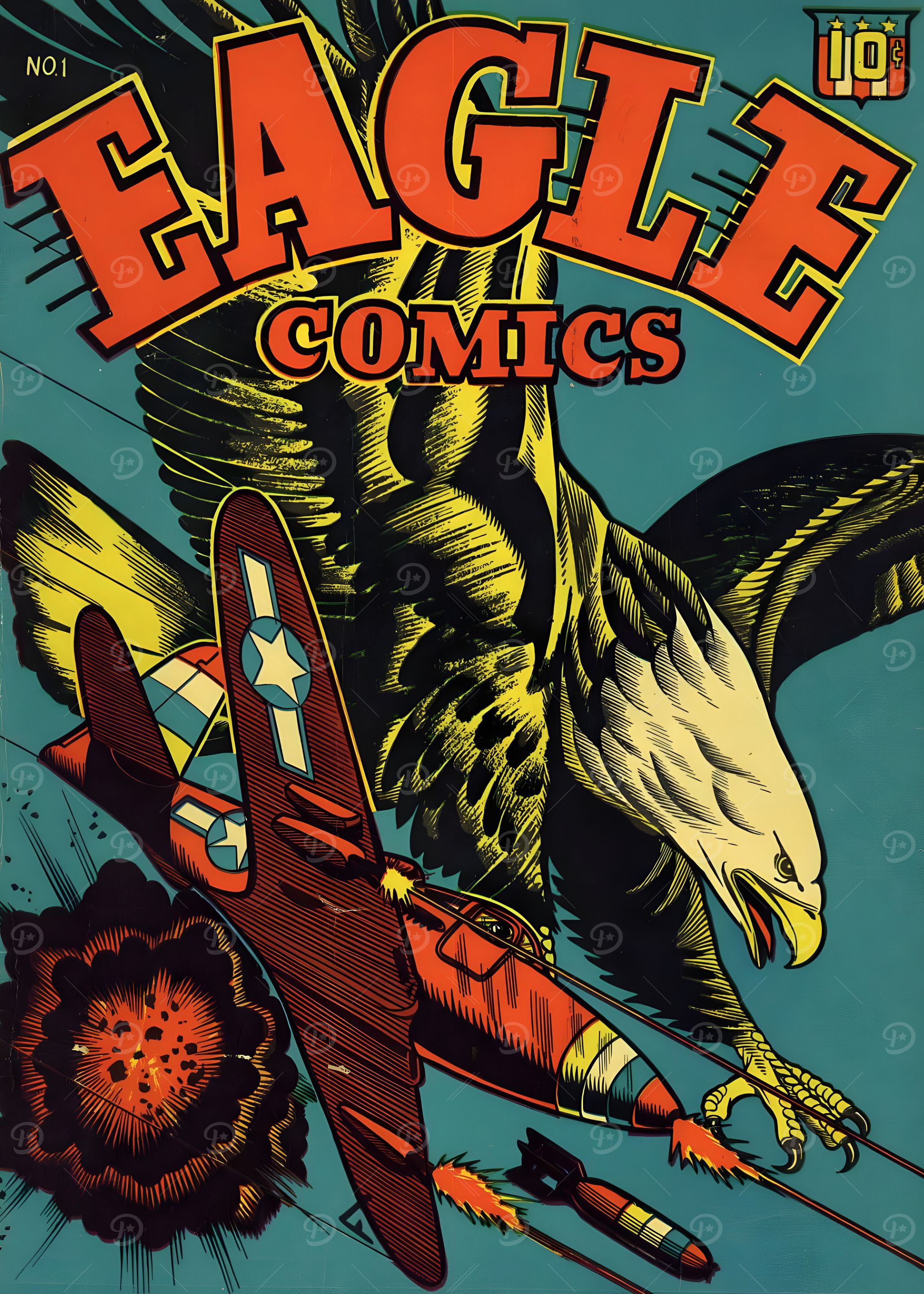 Eagle Comics Cover Art