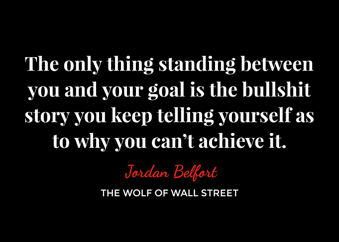 Jordan Belfort Quote The Wolf of Wall Street