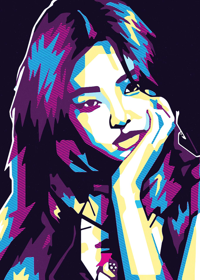 Colorful Portrait of a Woman
