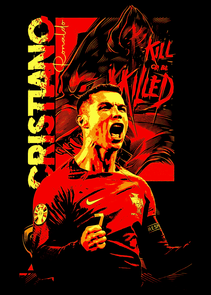Cristiano Ronaldo Portrait Art